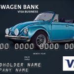 Volkswagen Bank karta płatnicza z garbusem